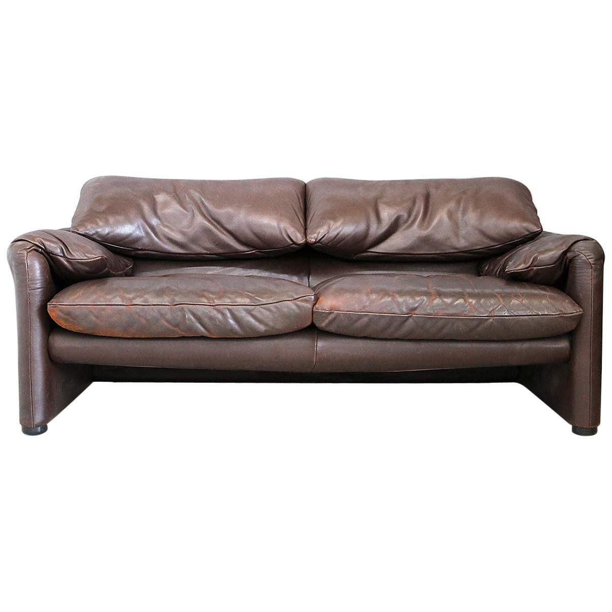 Sofa Midcentury Maralunga by Vico Magistretti for Cassina, 1970s