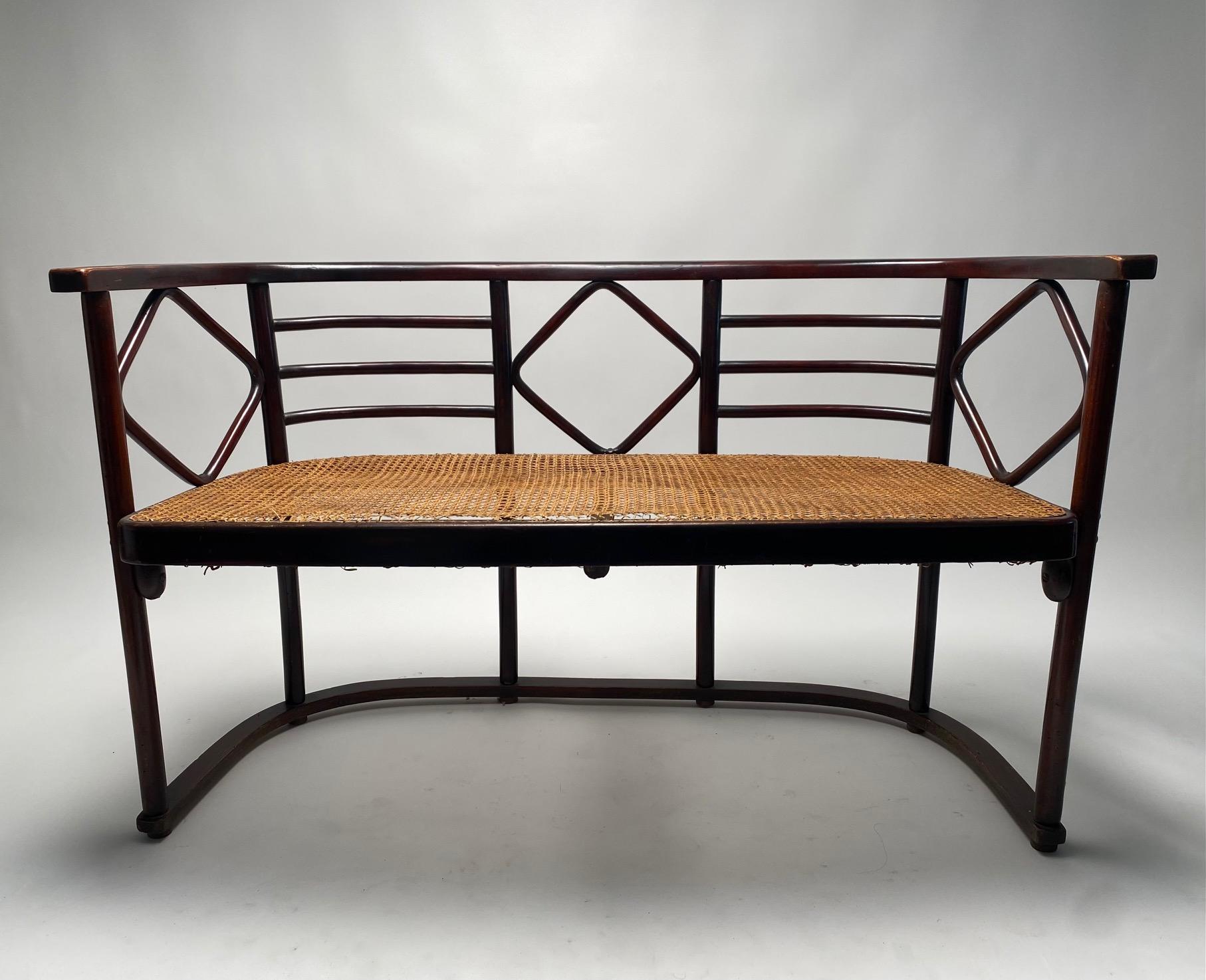 Bentwood Sofa mod. Fledermaus by Josef Hoffmann for Thonet, 1910s

It is one of the most famous creations of the Austrian architect Josef Hoffmann, one of the founding fathers of the Viennese Secession. built in the early 1900s, they were used to