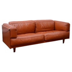 Sofa mod. Twice leather designed by Pierluigi Cerri for Poltrona Frau 1980s