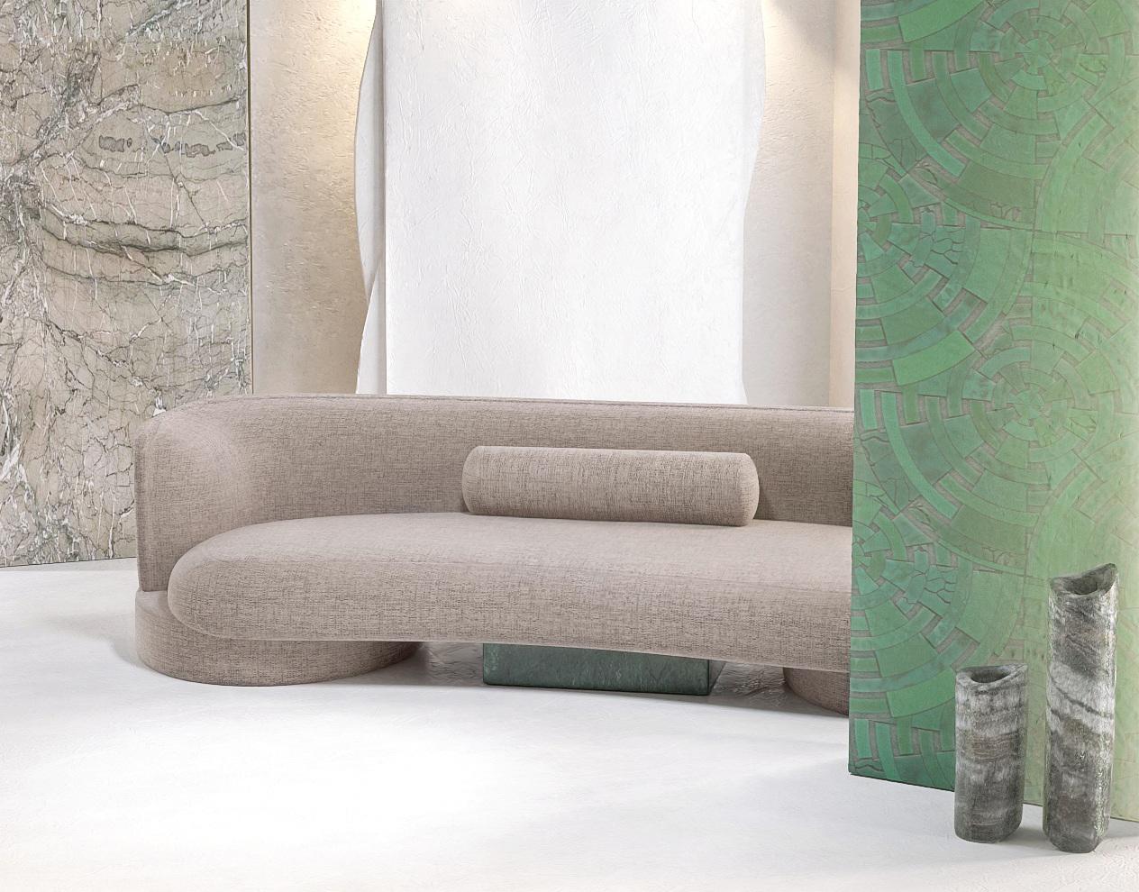 Sofá Mode en tela verde acabado ónix by Alter Ego Studio Siglo XXI y contemporáneo en venta