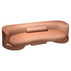 Sofa Mode in Orange fabric Marble finish by Alter Ego Studio