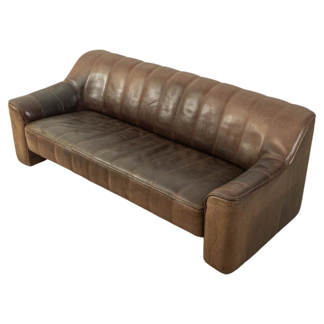 Sofa Model Ds-44 by Desede from the 1970s, Original Leather Cover, Made in Swiss For Sale