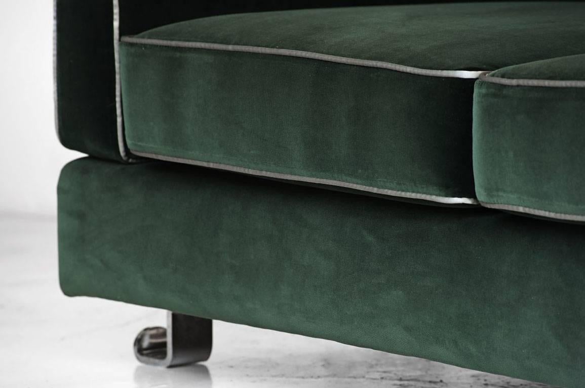 Modern Sofa Model “Fasce Chromate P11” by Luigi Caccia Dominioni, Italy, 1963