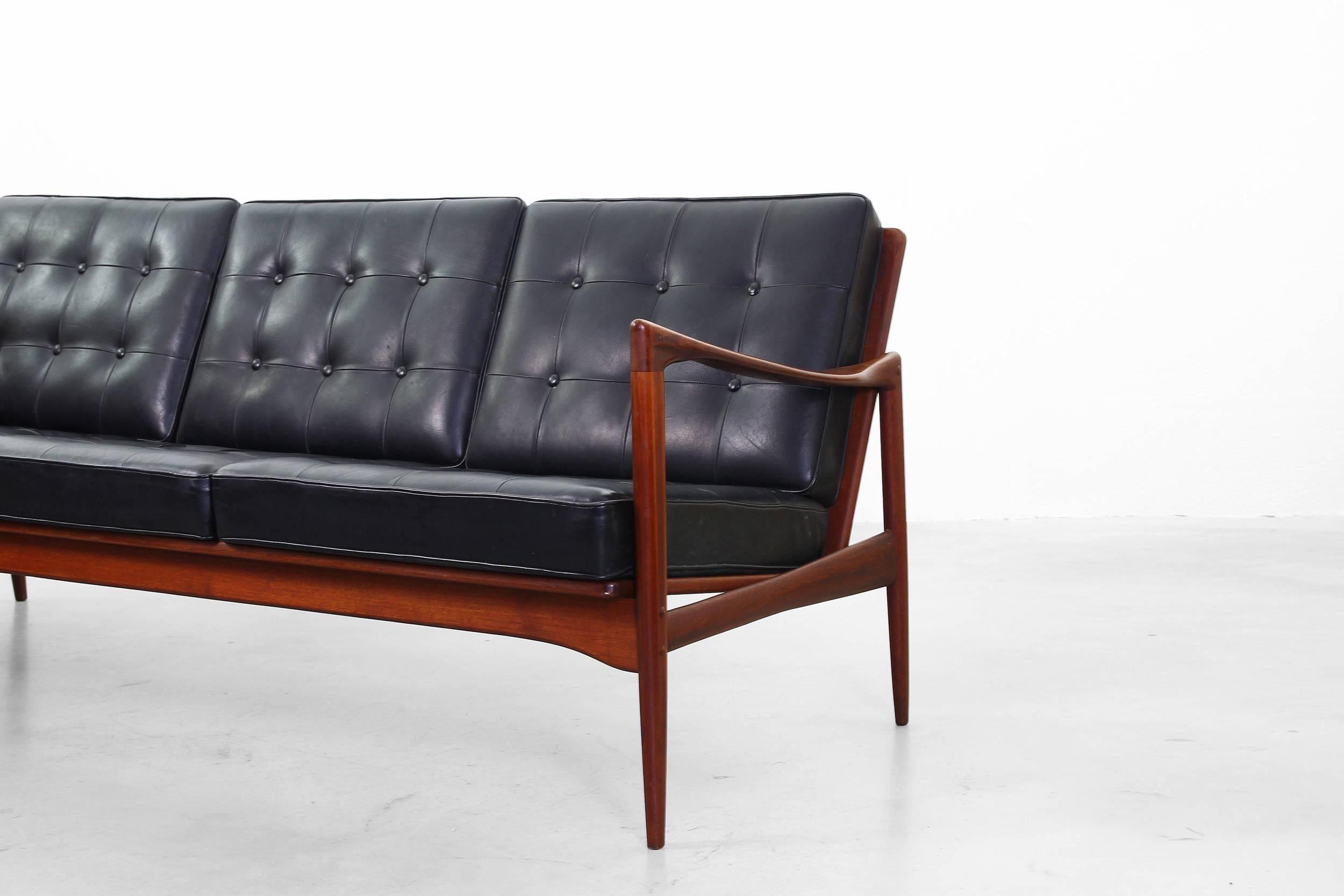 Swedish Sofa Model Kandidaten Designed by Ib Kofod-Larsen for Ope Mobler