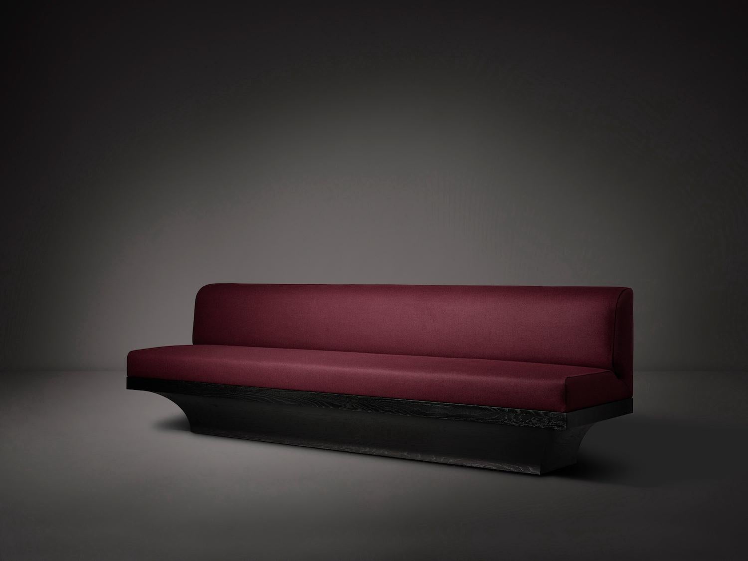 Sofa – Eiche, Polsterung aus reiner Wolle in Dunkelgrau – Acer von Mokko (Niederländisch) im Angebot