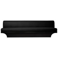 Sofa en chêne, rembourrage en pure laine gris foncé Acer par Mokko