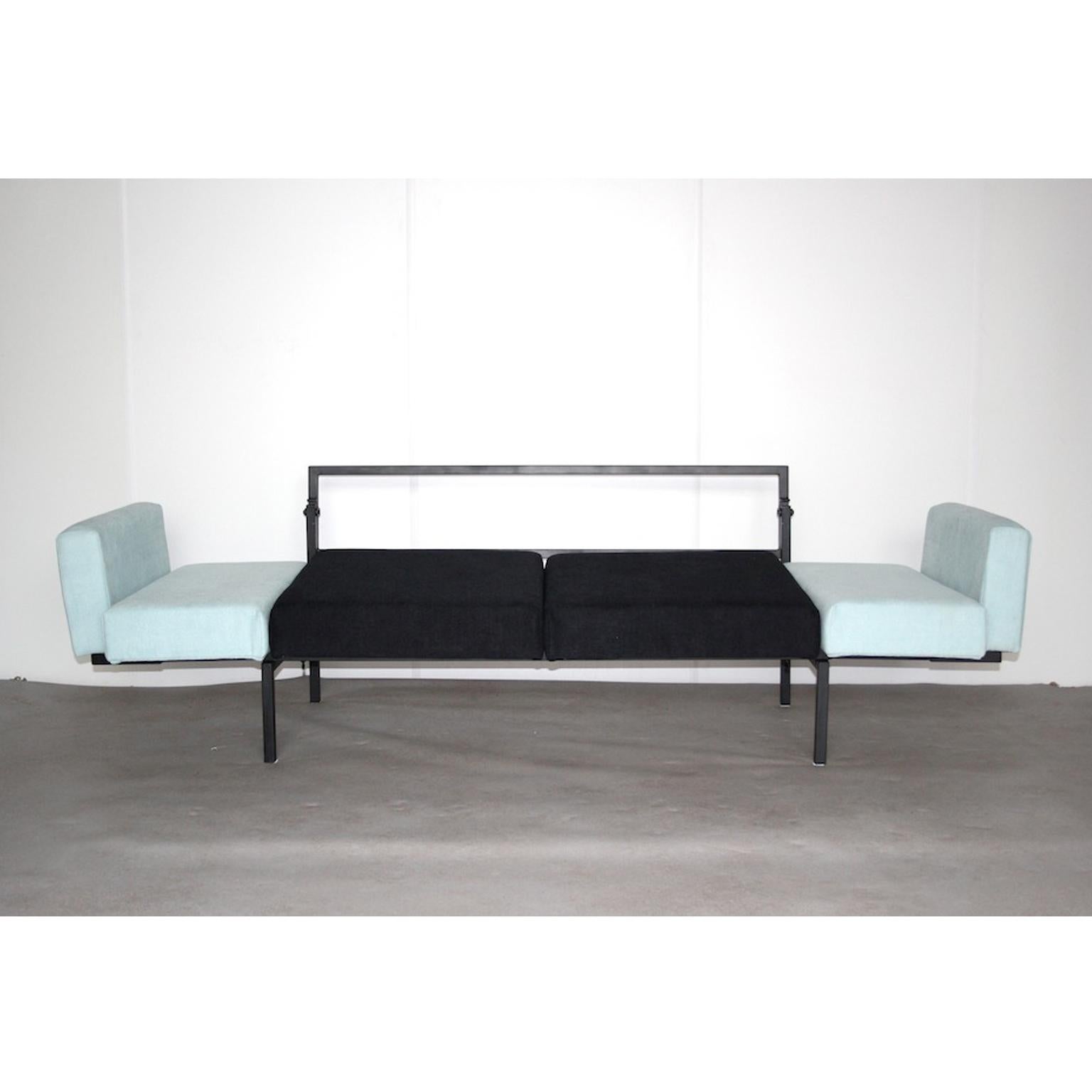 Metal Sofa or Daybed by Coen de Vries for Devo, Dutch Design, 1952