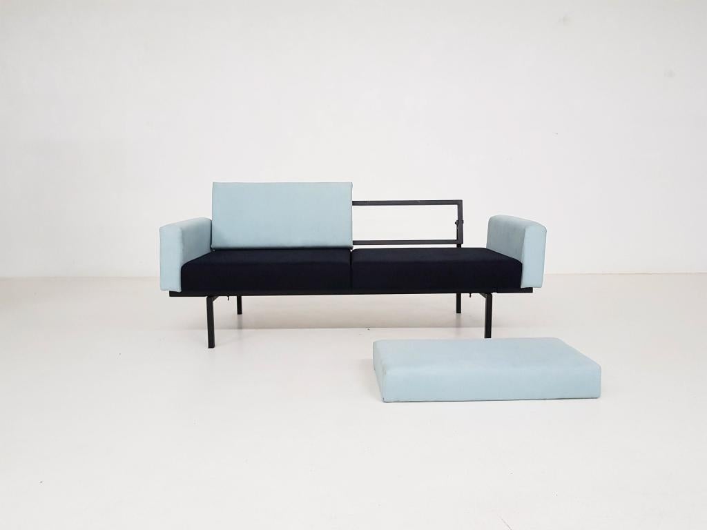 Metal Sofa or Daybed by Coen de Vries for Devo, Dutch Modern Design, 1952