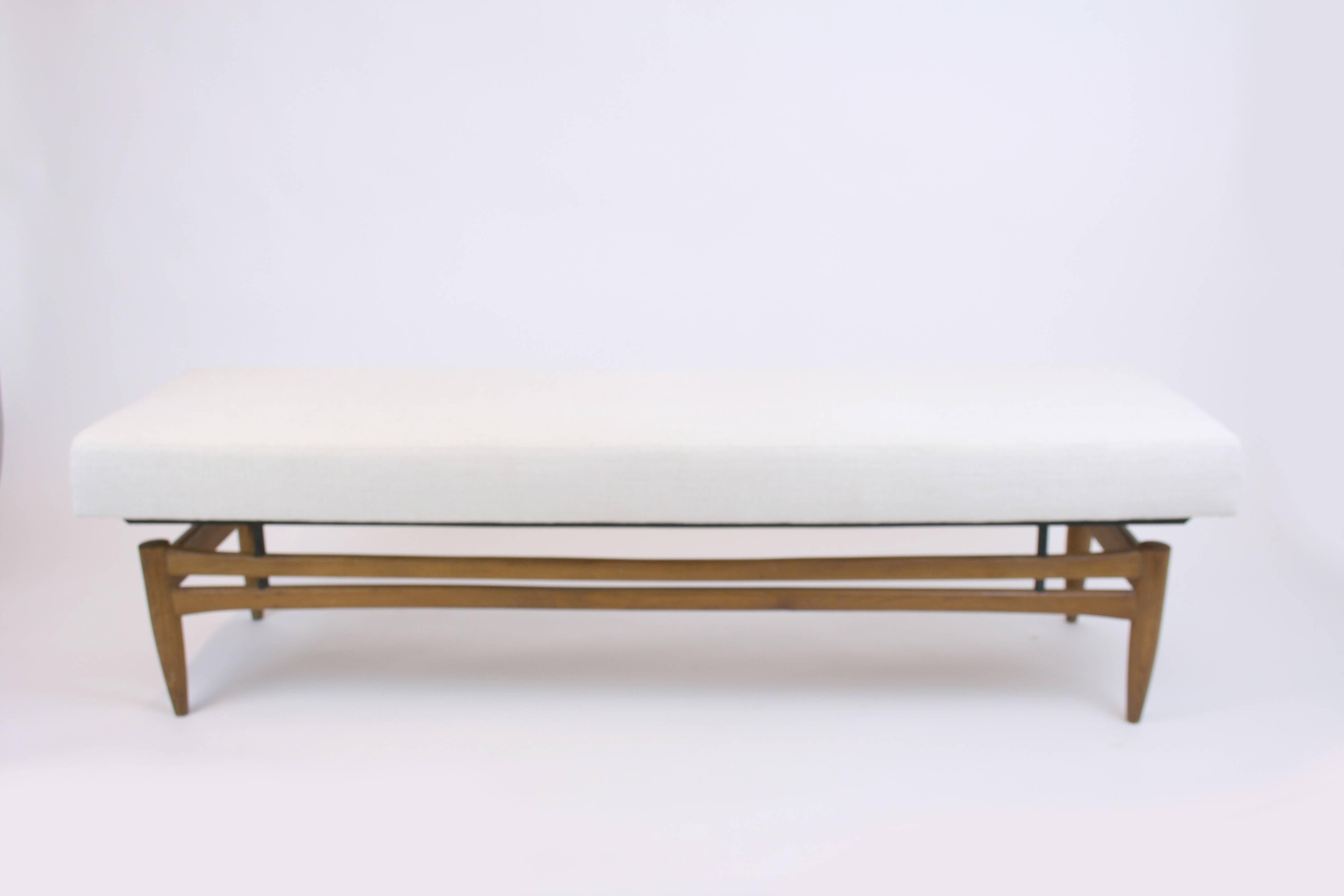 Metà XX secolo Divano o Setee alla maniera di Finn Juhl Design danese Legno di teak, Danimarca, anni '60 in vendita