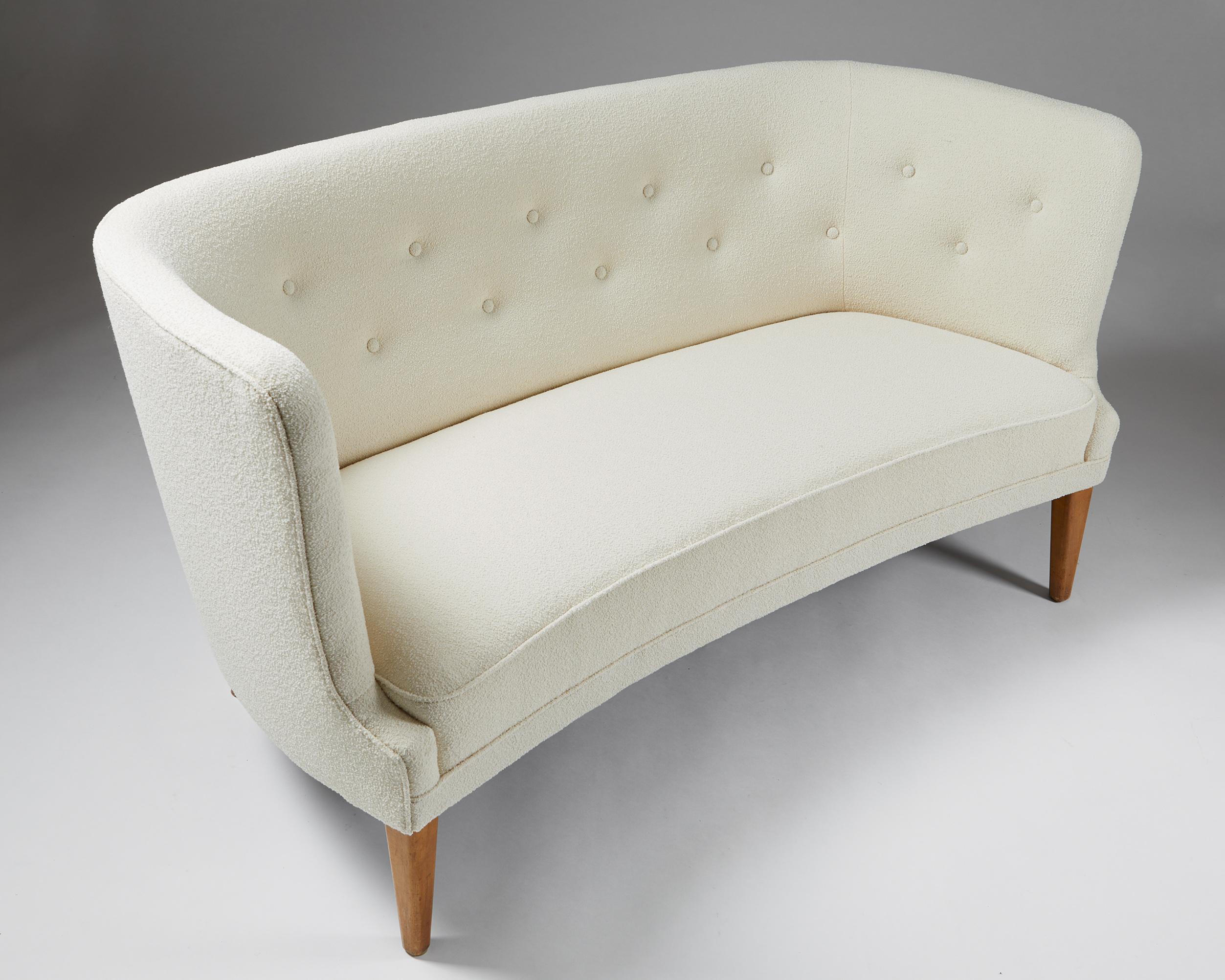 20th Century Sofa ‘Royal’ Designed by Werner West for Oy Stockmann AB, Finland, 1950s For Sale