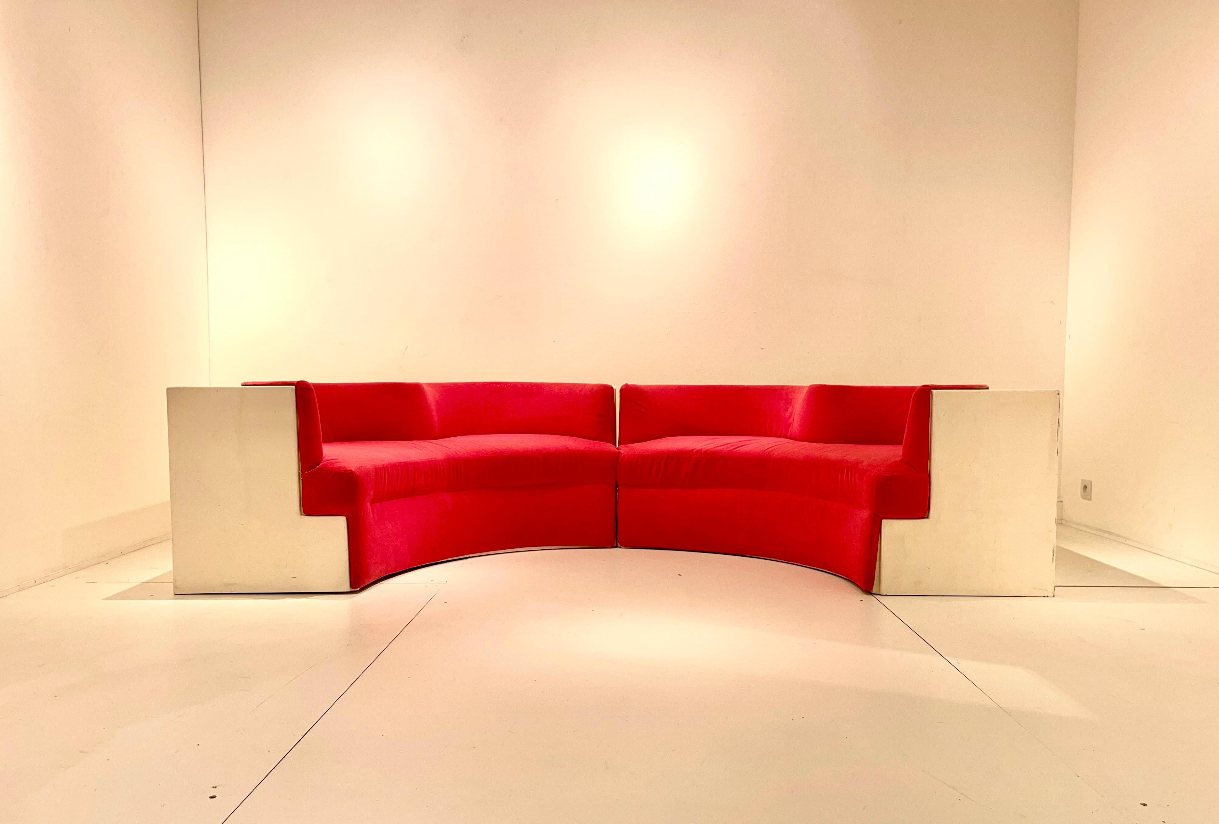 Mid-Century Modern Sofa Safari By Archizoom Associati for Poltronova For Sale