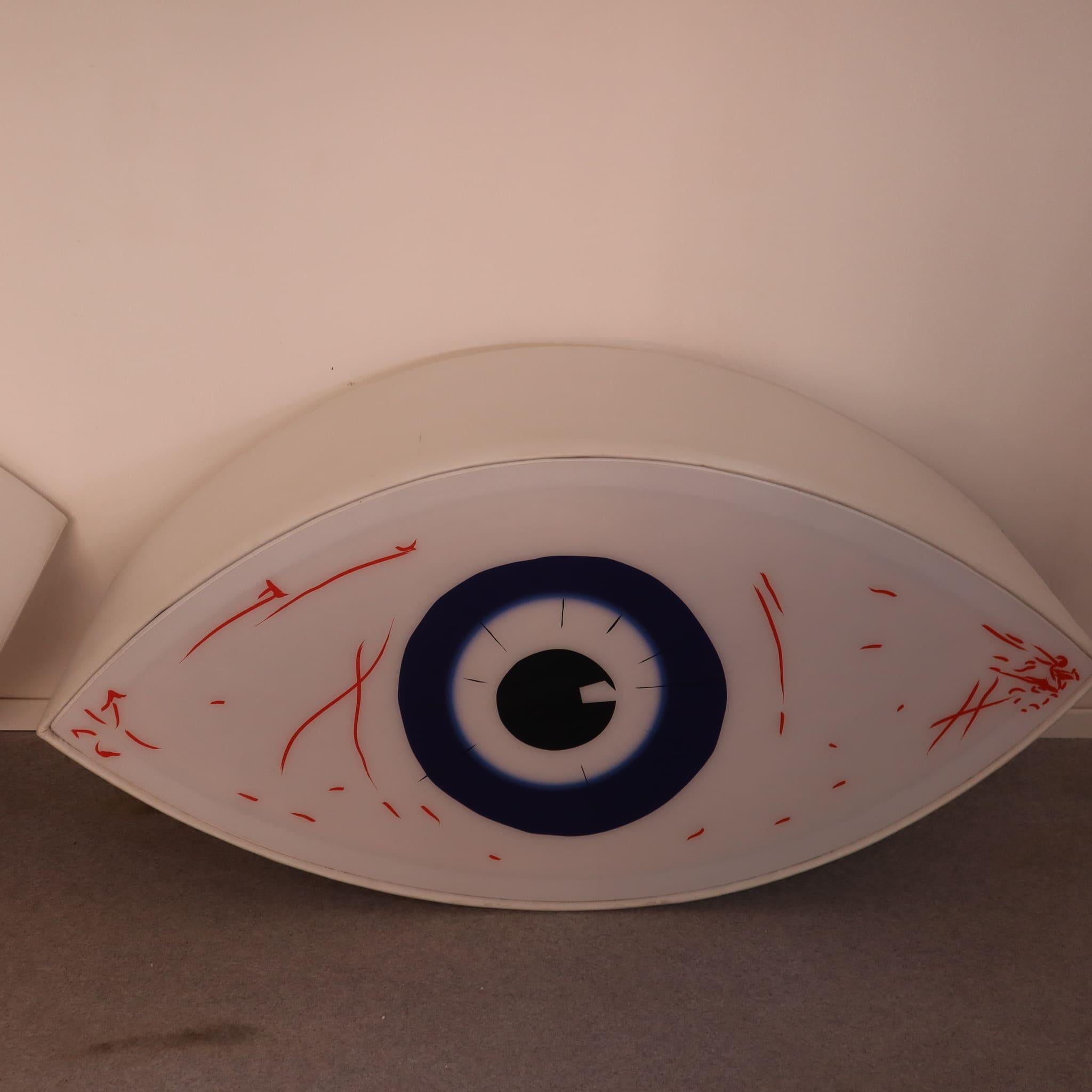 Mid-Century moderno Divano scultura panca occhio Le Temoin di Man Ray per Studio Simon, Italia, anni '70 in vendita