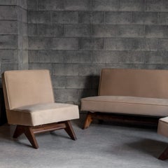 Sofa Set by Pierre Jeanneret, Chandigarh, 1950s