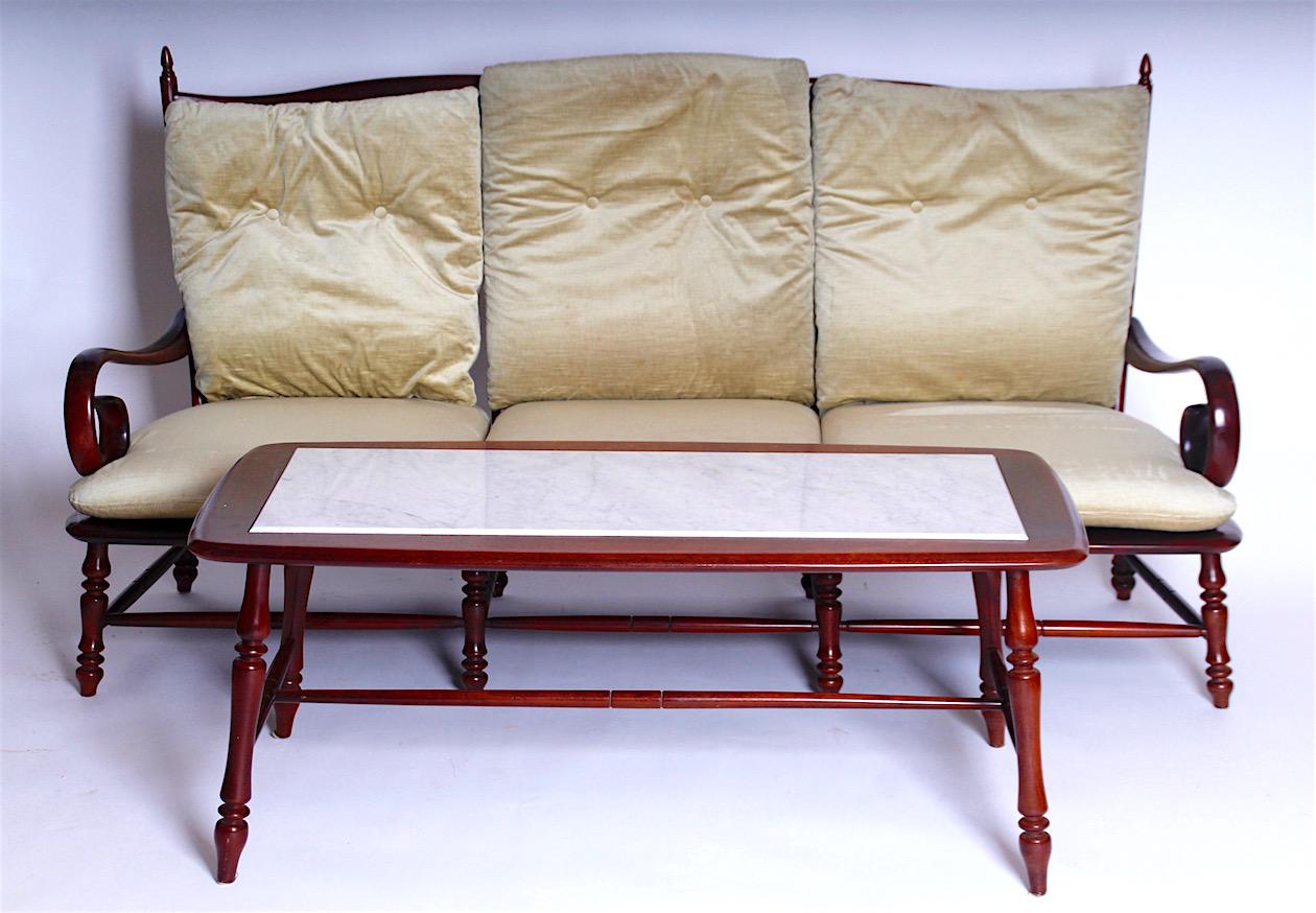 20th Century Sofa Set with Table