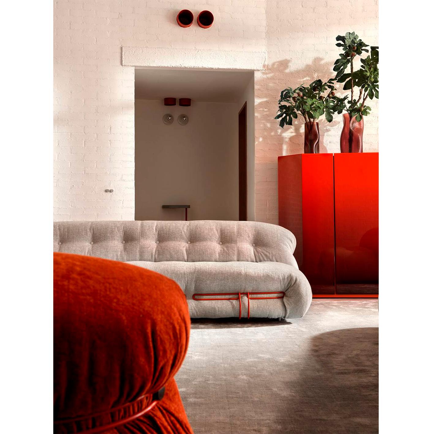 Contemporary Sofa Soriana by Tobia Scarpa for Cassina For Sale