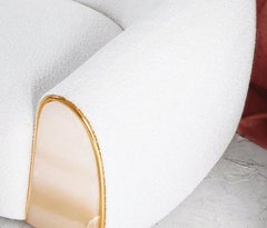 Sofa Stone Boucle Fabric Bianco Onyx by Alter Ego Studio