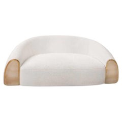 Sofa Stone Boucle Fabric Bianco Onyx by Alter Ego Studio