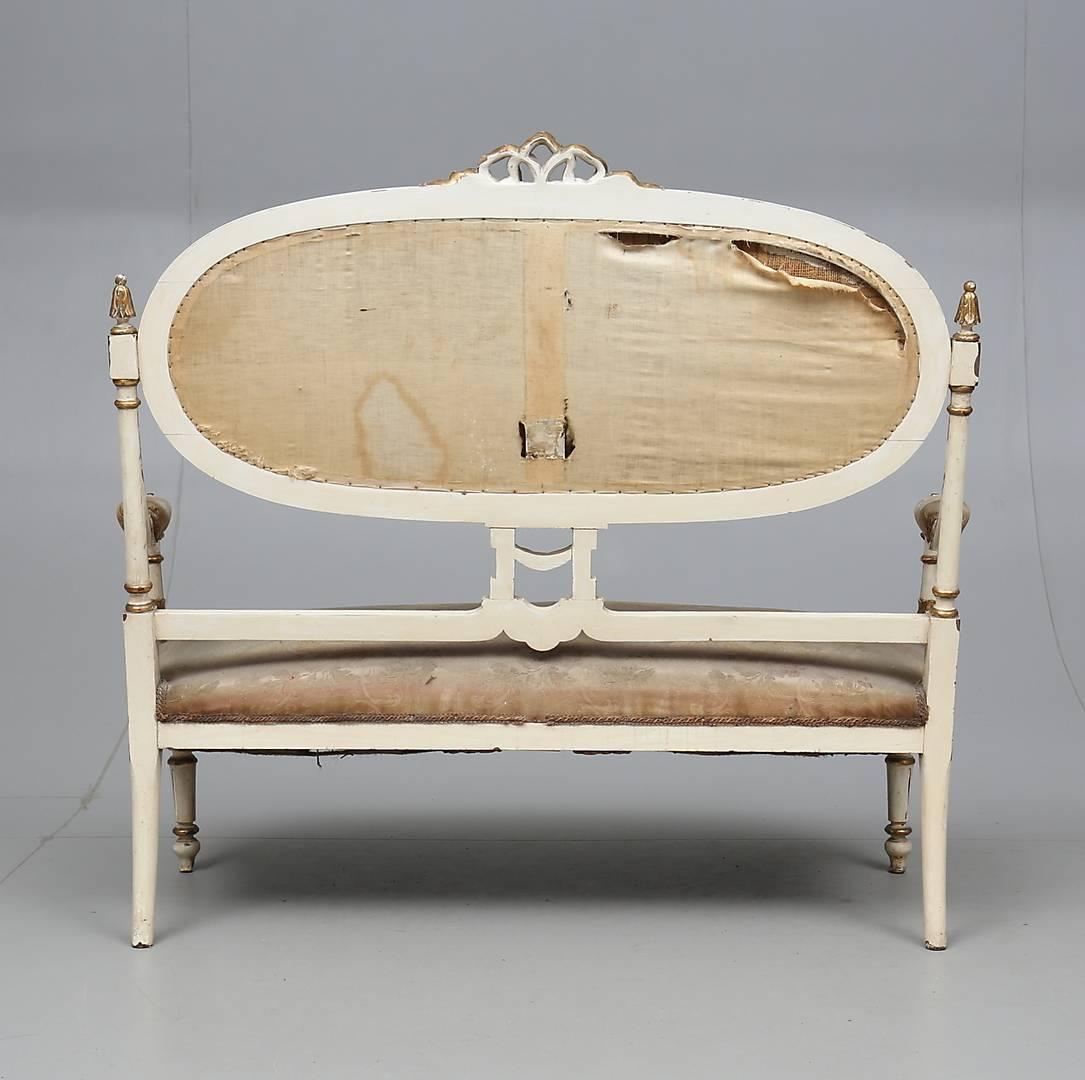 Early 19th Century Sofa Swedish Gustavian Style For Sale