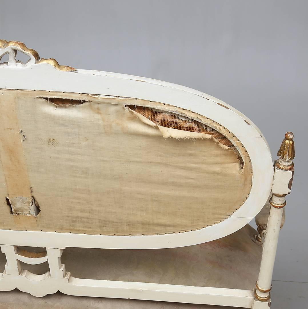 Beech Sofa Swedish Gustavian Style