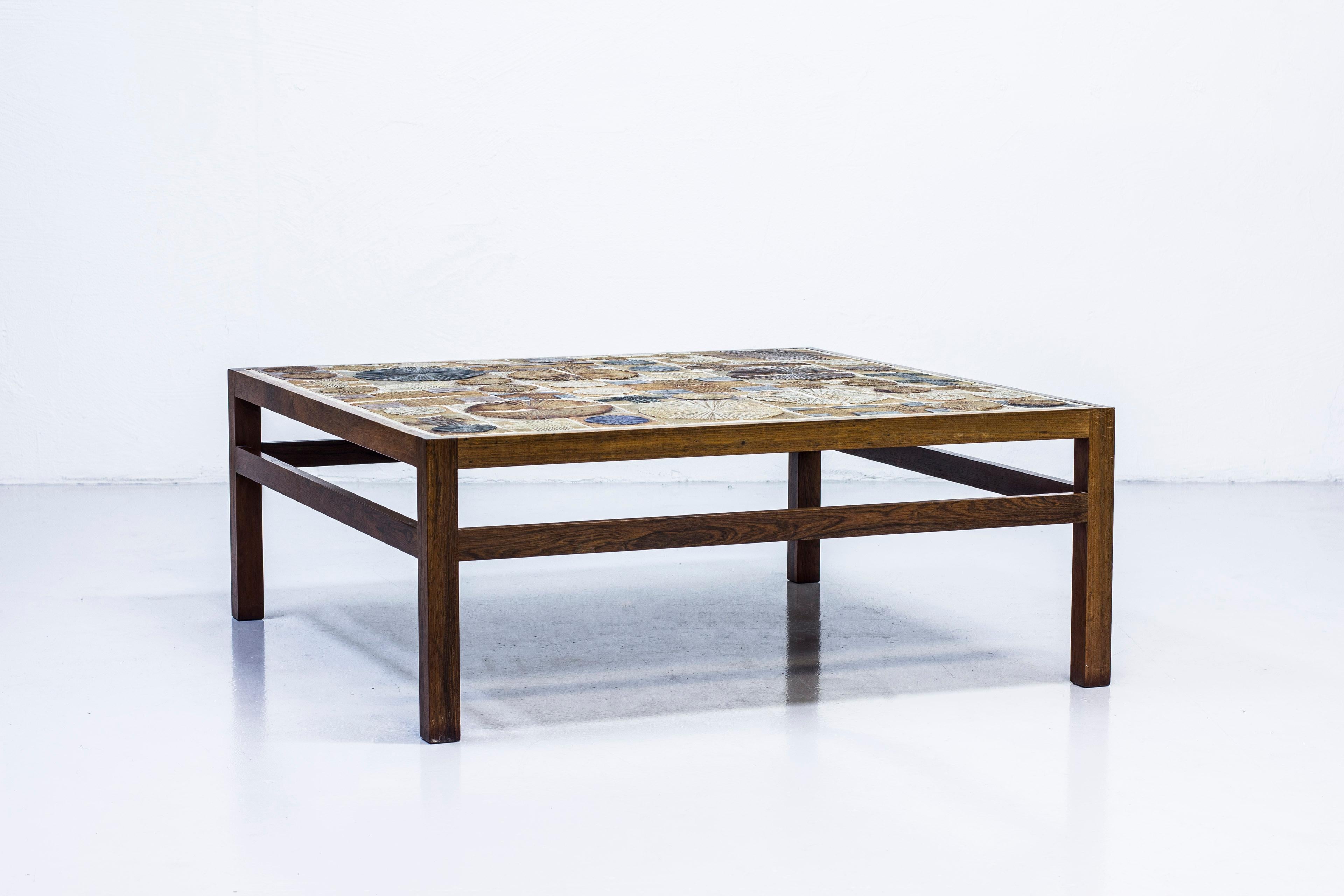 Scandinavian Modern Sofa table by Tue Poulsen & Erik Wörtz, Denmark, 1960s