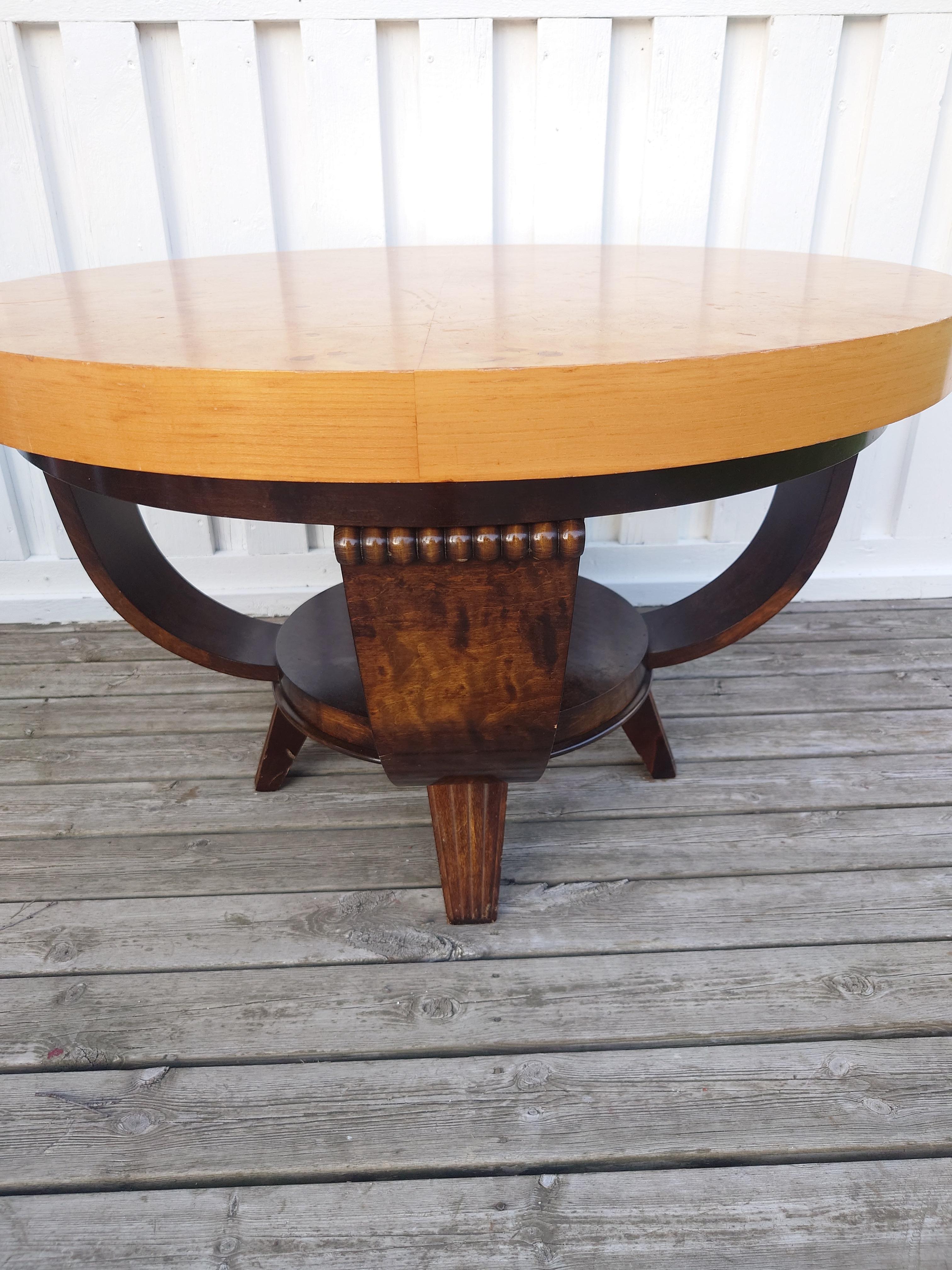 Sofa table Ganddal Norway 30s Art Deco For Sale 3