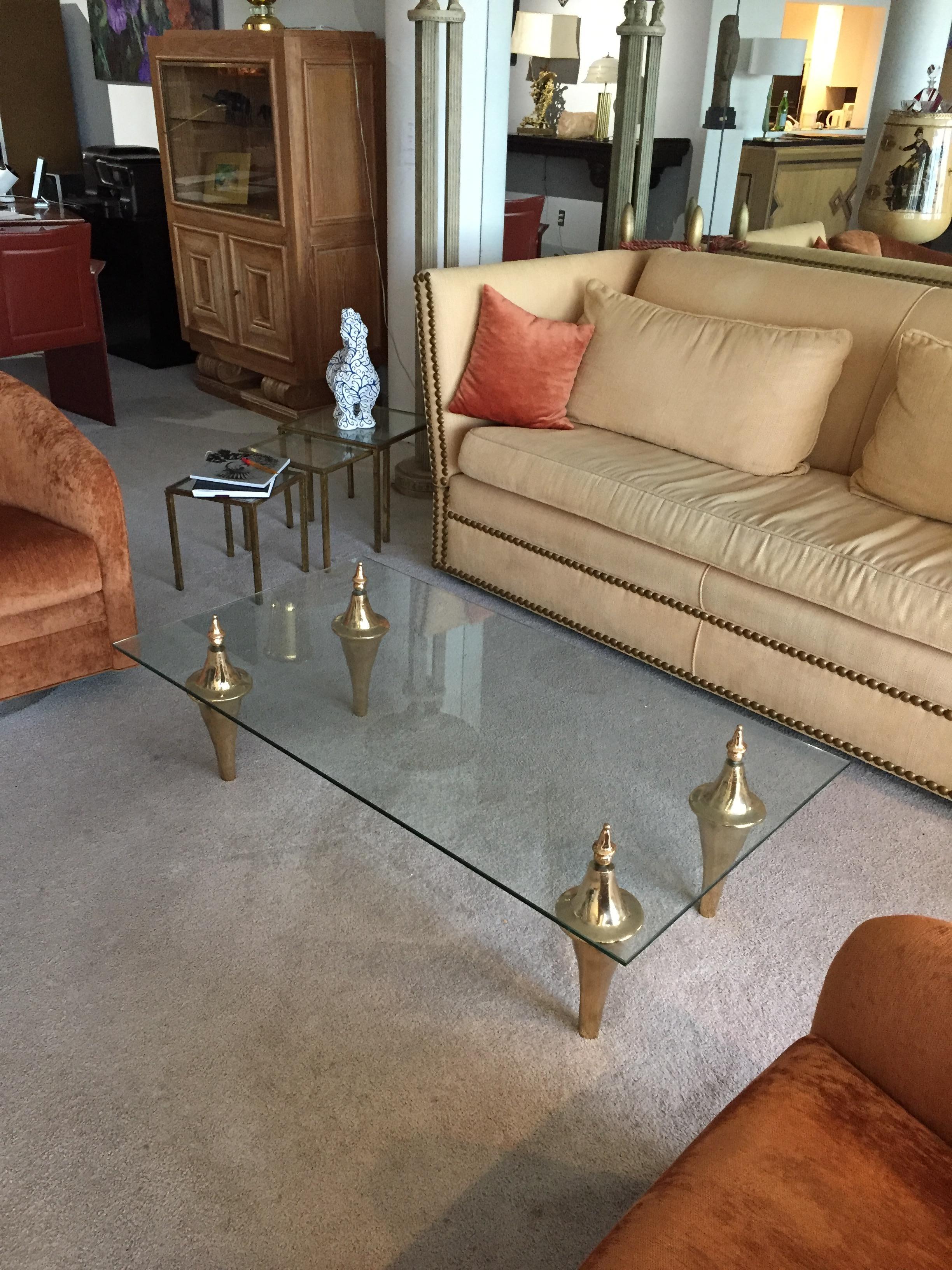 Sofa Table in Bronze and Glass by Garouste and Bonetti 3