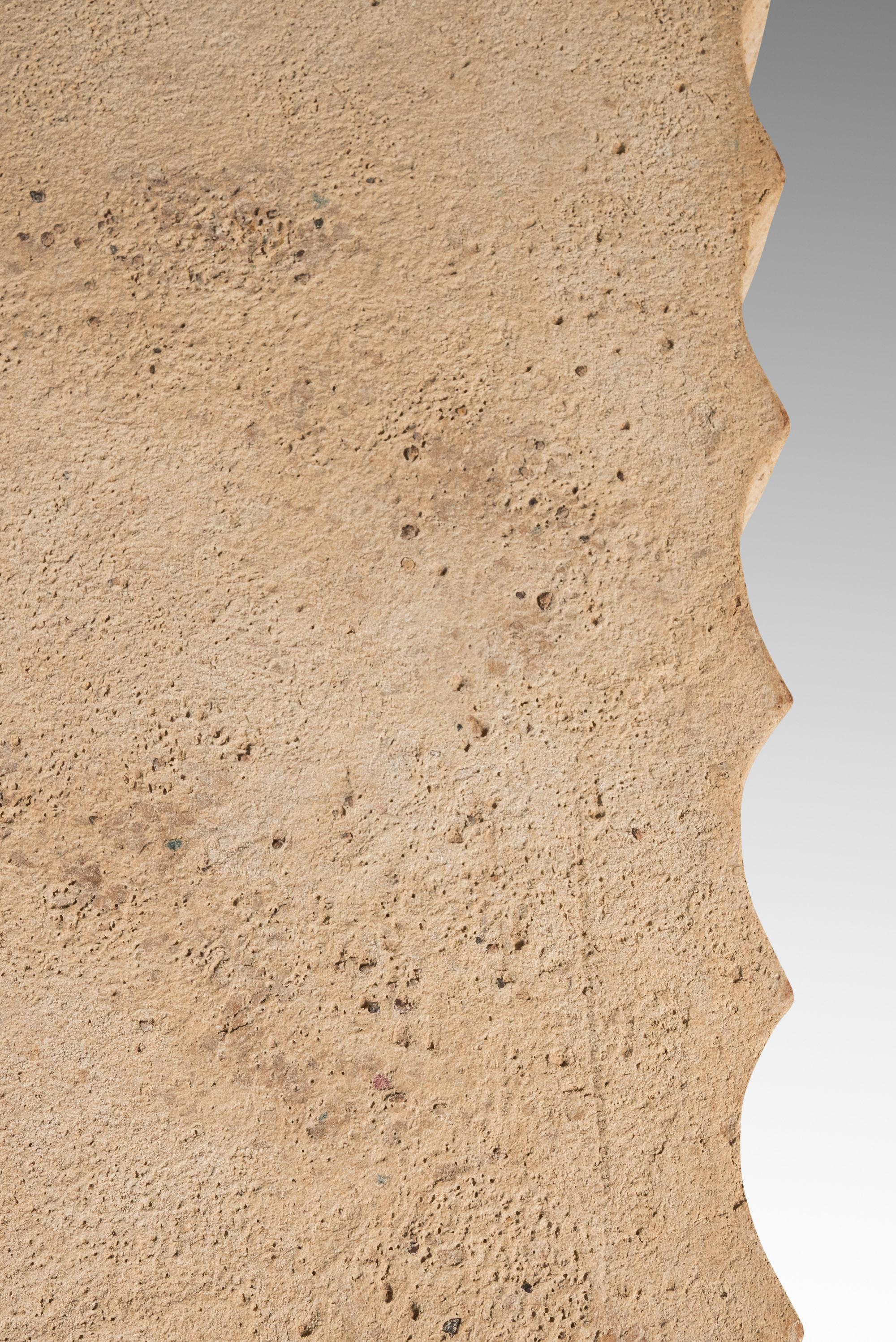 Table de canapé en ciment et acier patiné à la manière de R&Y Augousti, USA, 1990 en vente 7