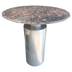 21st Century Table - Rubino Oro - Pewter Murano Glass Xavier Lavergne France