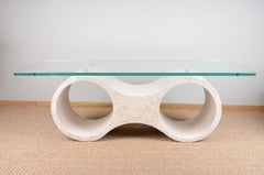 Sofa Table, Travertine, Italy, 1970s