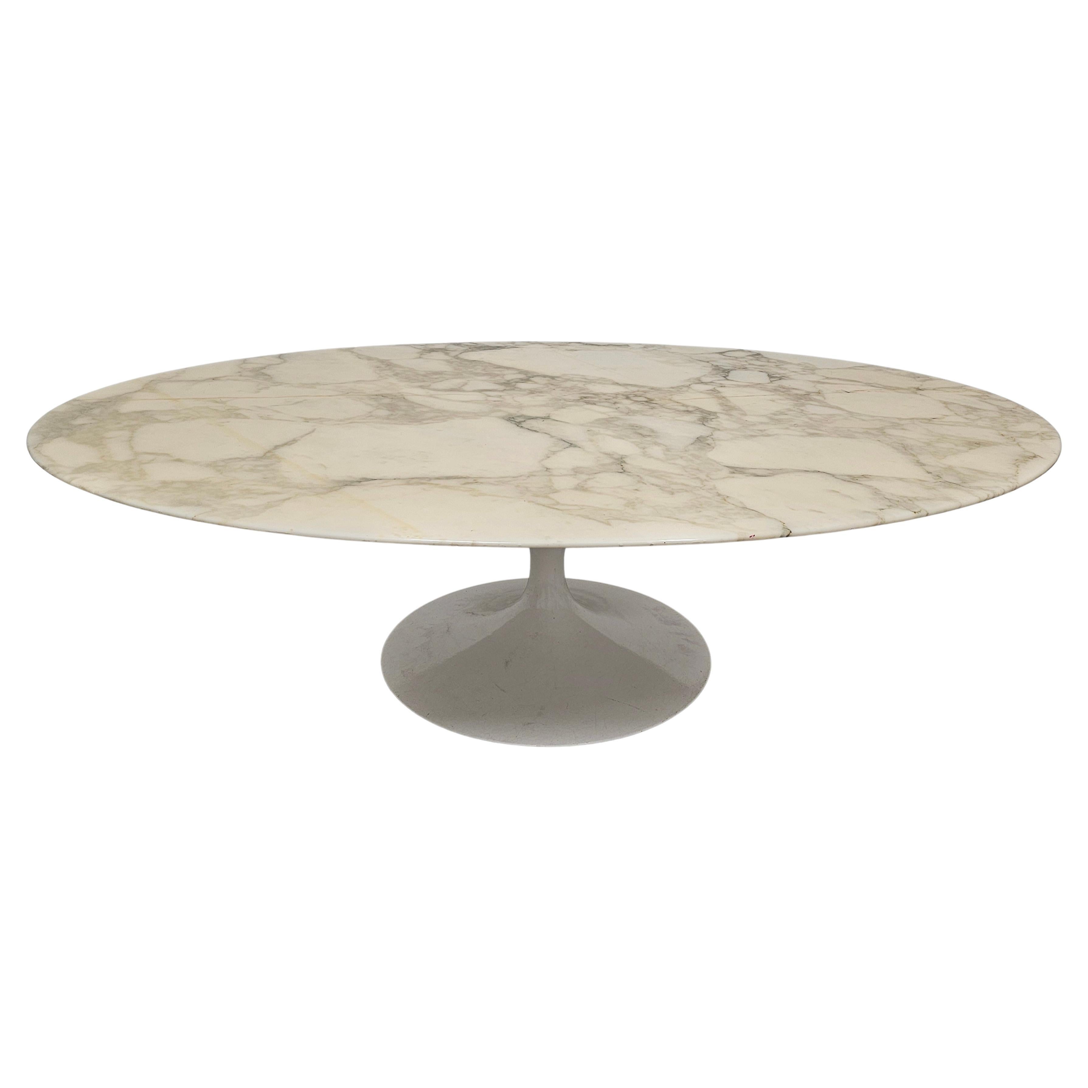 Sofatisch „Tulip“ mit Marmorplatte von Eero Saarinen für Knoll International