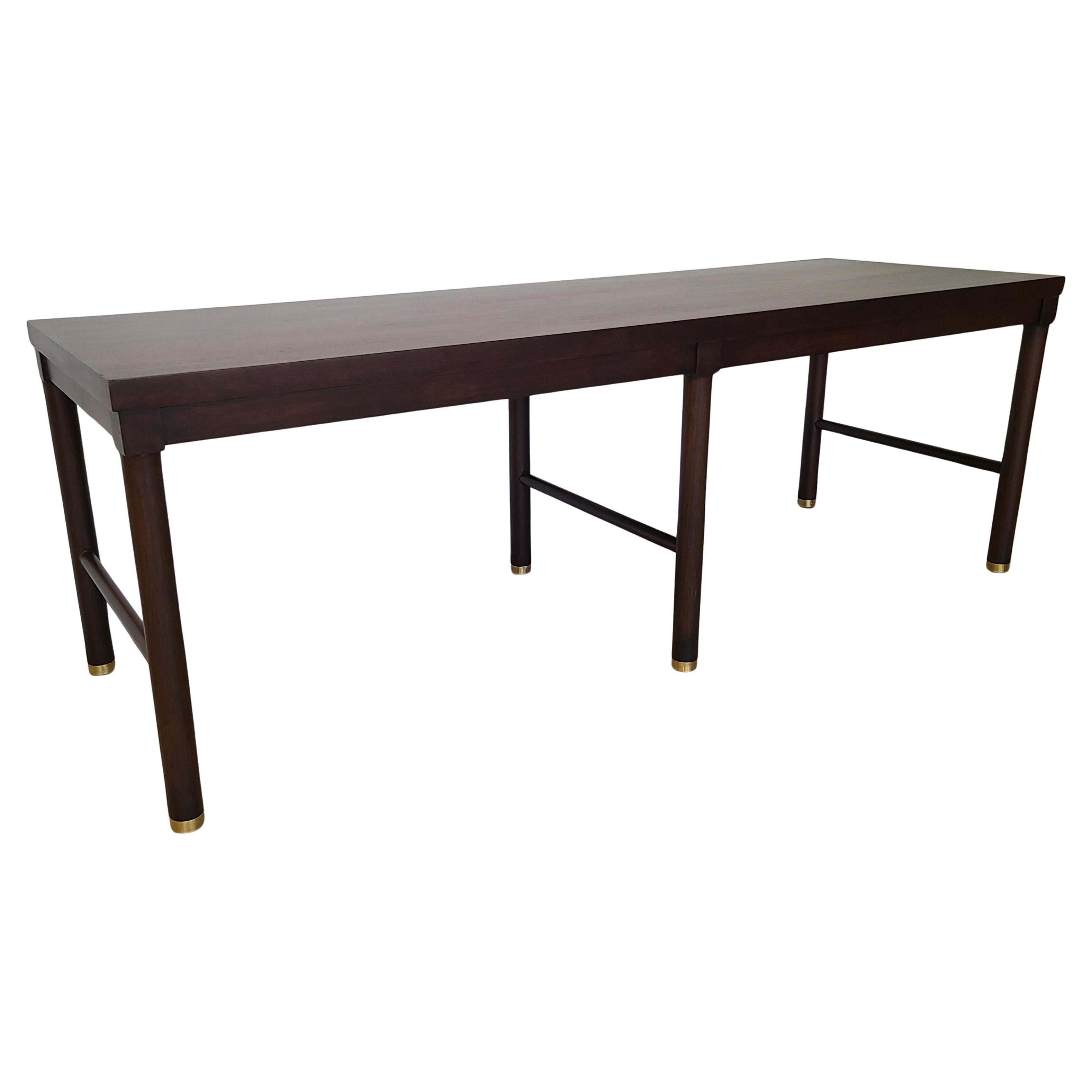Sofa Table with Pair Nesting Cocktail Tables in the manner of Harvey Probber For Sale 6
