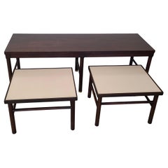 Sofatisch mit einem Paar verschachtelter Cocktail Tables nach Harvey Probber