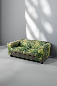 Sofa Tecno Mod D120 Flowers green Fabric