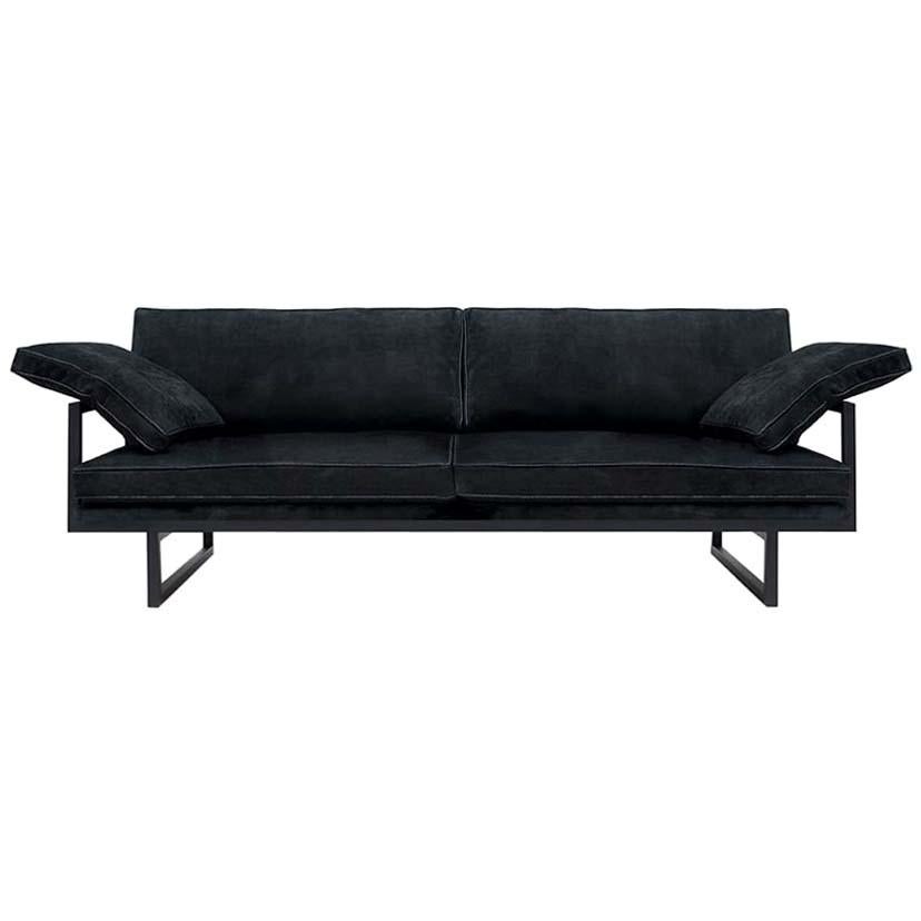 GHYCZY Sofa Urban GP01 Charcoal, Leather, Adjustable Backrest  For Sale
