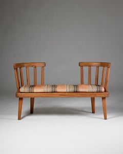 1930s Utö Sofa by Axel Einar Hjorth – Nordic Pine Bench for NK, Sweden