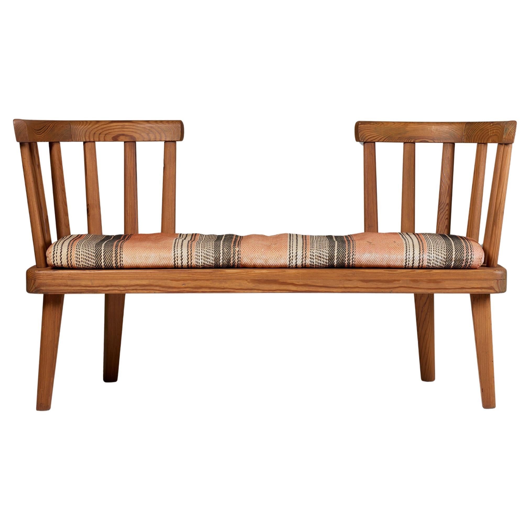 1930er Utö Sofa von Axel Einar Hjorth - Bank aus nordischer Kiefer für NK, Schweden