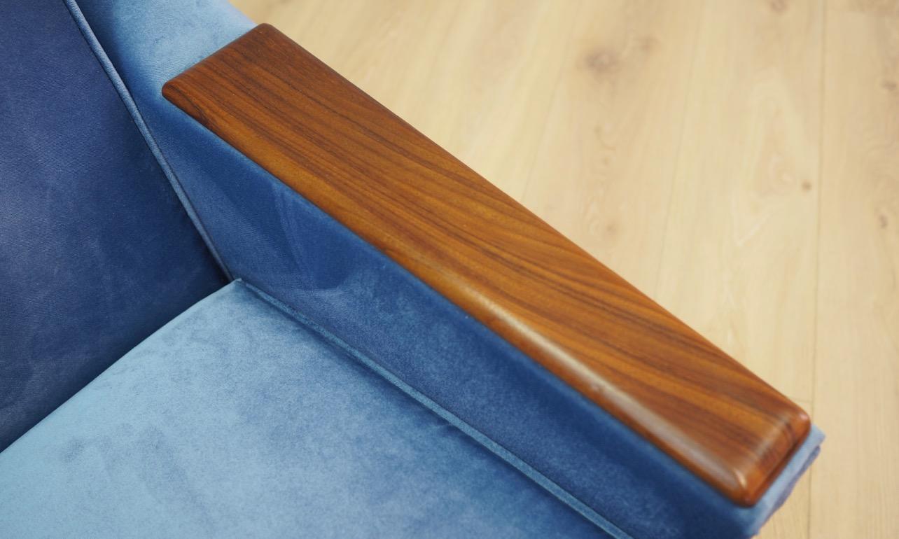 Sofa Vintage 1960s Danish Design Retro Blue For Sale 4