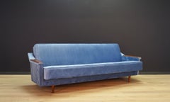 Sofa Vintage 1960s Danish Design Retro Blue