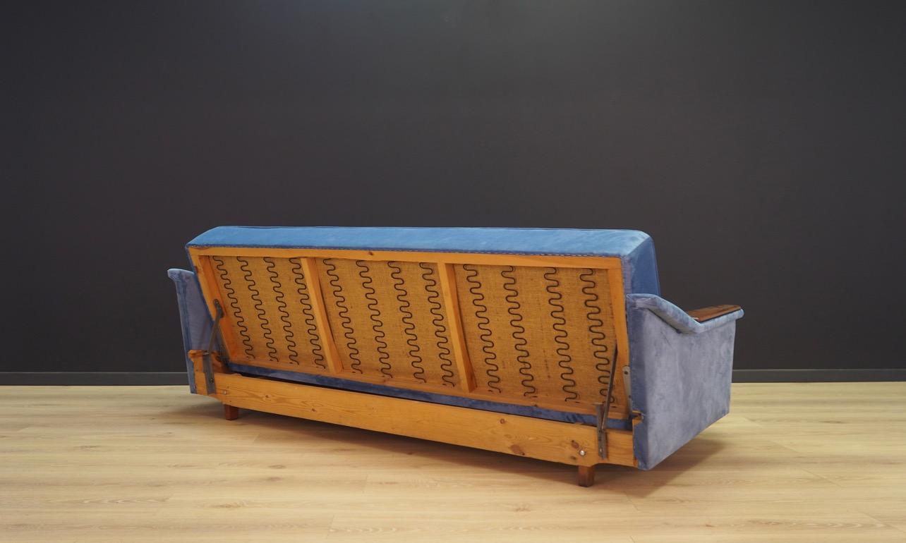 Sofa Vintage 1960s Danish Design Retro Blue For Sale 1