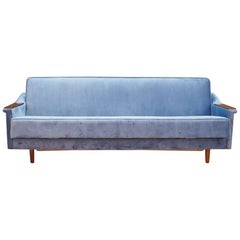 Sofa Vintage 1960s Danish Design Retro Blue