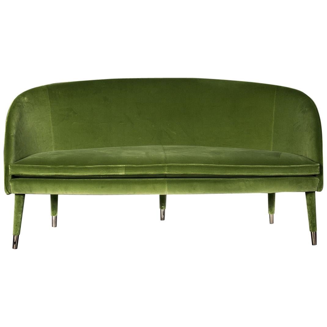 Sofa Vivien, Velvet and Metal, Italy For Sale