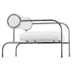 Sofa with Arms Armchair in White by Shiro Kuramata for Cappellini