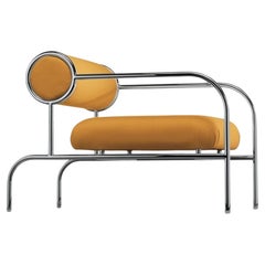 Sofa with Arms Armchair in Yellow by Shiro Kuramata for Cappellini
