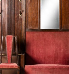 Sofa mit Garderobe und zwei Stühlen – Art Déco