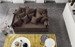 Sofa with deep seat Gervasoni Ghost 16 design Paola Navone – Mocha