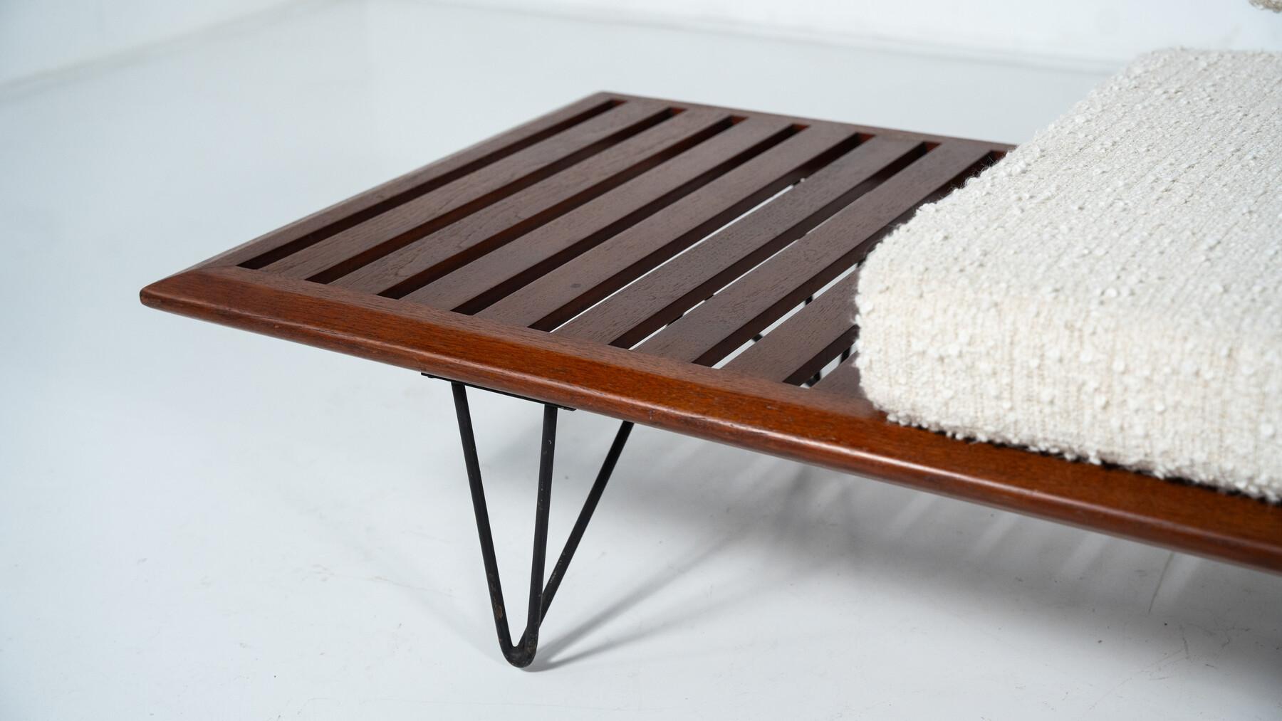 Sofá con tablero integrado de Carlo Hauner y Martin Eisler para Forma, años 50 en venta 9