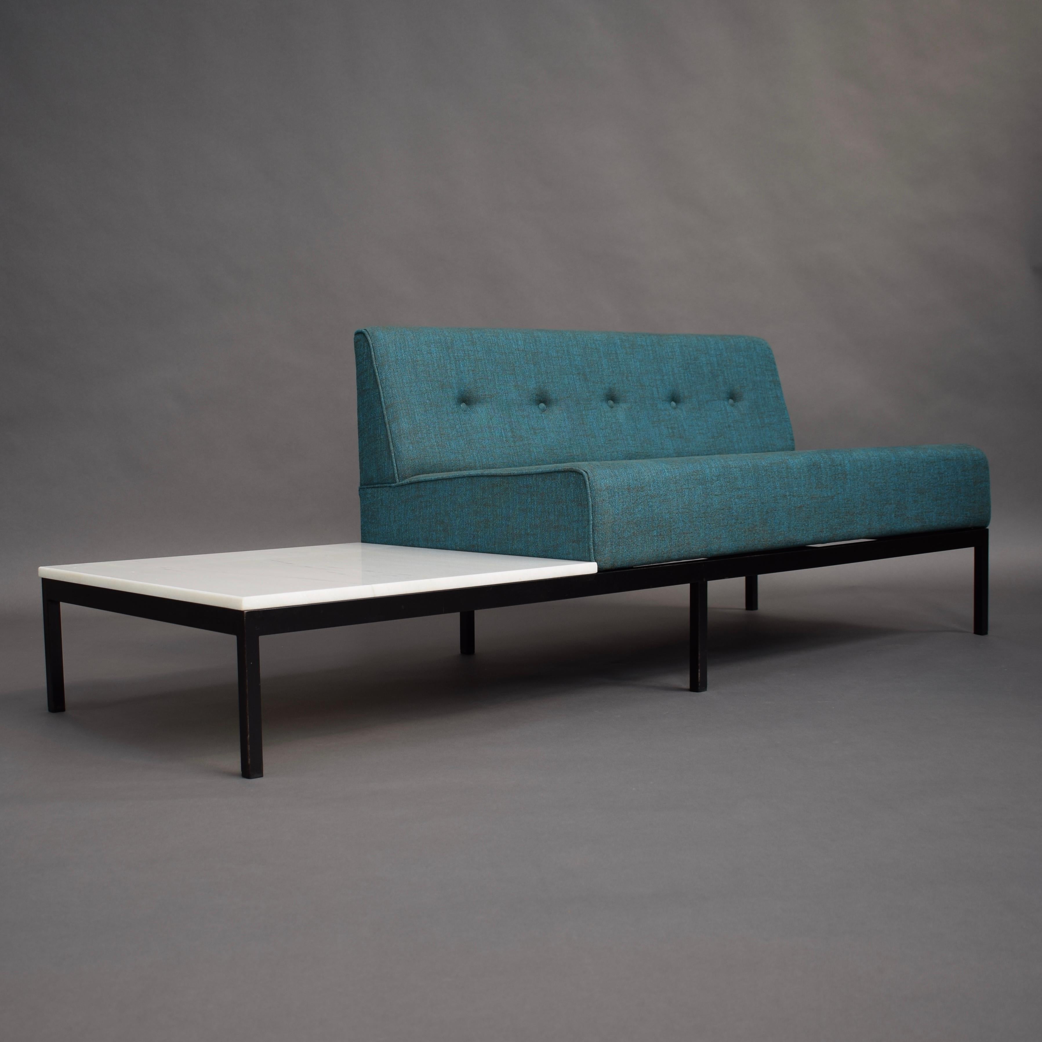 Mid-Century Modern Sofa with Marble Coffee Table by Kho Liang Ie for Artifort, circa 1960