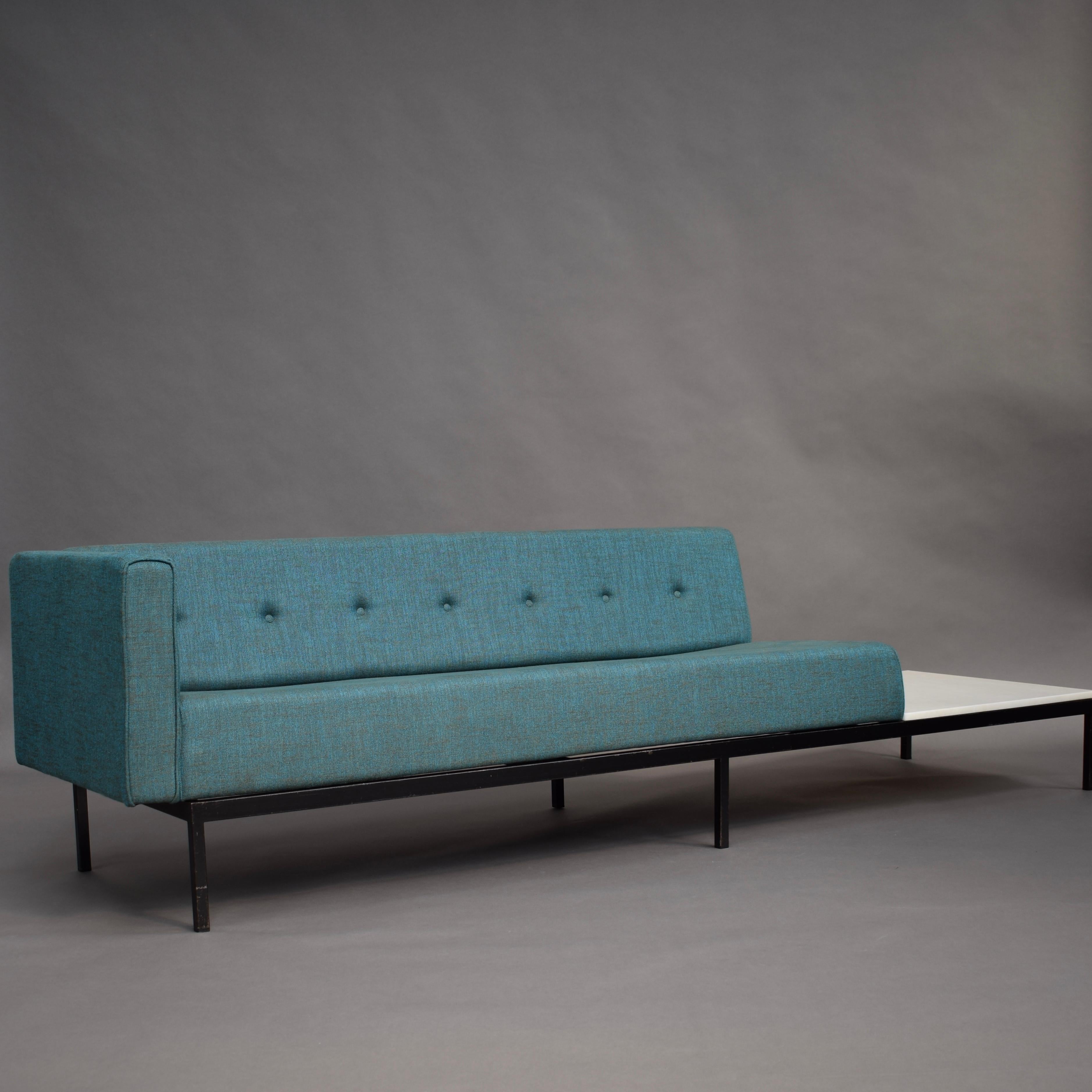 Dutch Sofa with Marble Coffee Table by Kho Liang Ie for Artifort, circa 1960