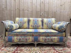 Sofa with painted details Louis XV style