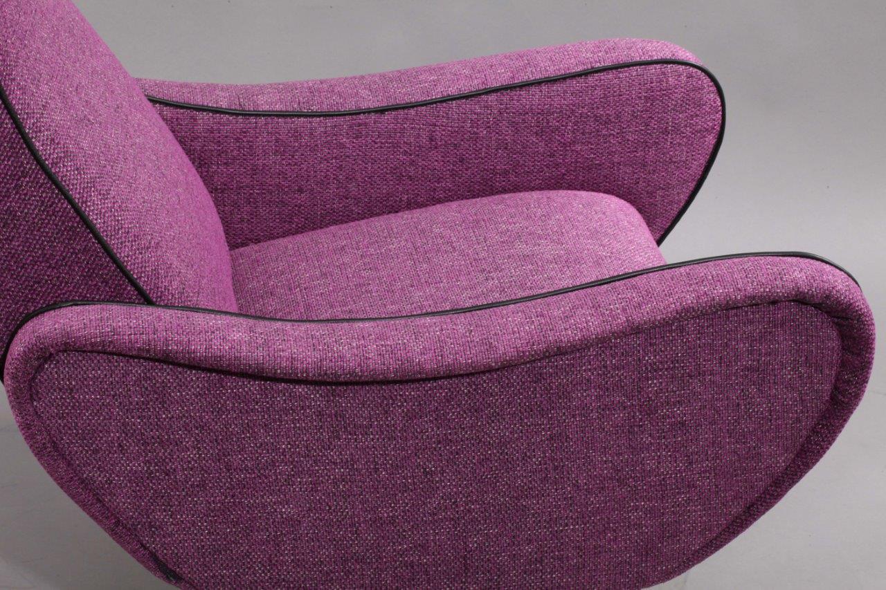 Sofa with Two Lady Chairs Marco Zanuso Style, Italy, 1950 3